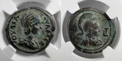 Ancient Coins - Egypt, Alexandria - Julia Paula, AD 219-220 - BI Tetradrachm - NGC VF