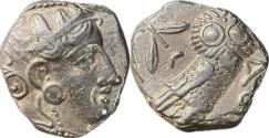Ancient Coins - Attica, Athens - c.393-355 BC - AR Tetradrachm