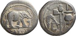 Ancient Coins - The Caesarians - Julius Caesar, April-August 49 BC - AR Denarius