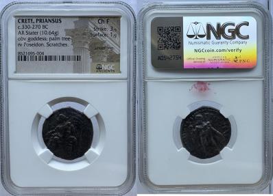 Ancient Coins - Crete, Priansus - c.330-270 BC - AR stater - Rare