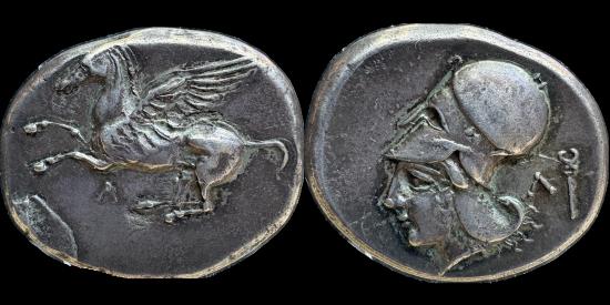 Ancient Coins - Akarnania, Leukas - c.350-320 BC - AR Stater - ex Egger 1909