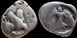 Ancient Coins - Elis, Olympia - 83rd-85th Olympiad, 448-440 BC - AR Stater