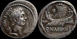 Ancient Coins - The Pompeians - Sextus Pompey, 42-38 BC - AR Denarius