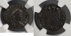 Ancient Coins - Roman Empire - Constantine II, As Caesar, AD 316-337 - AE3 - NGC MS