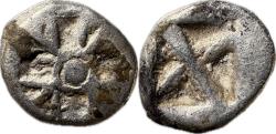 Ancient Coins - Attica, Athens - c.515-510 BC - AR Obol - Wappenmunzen type