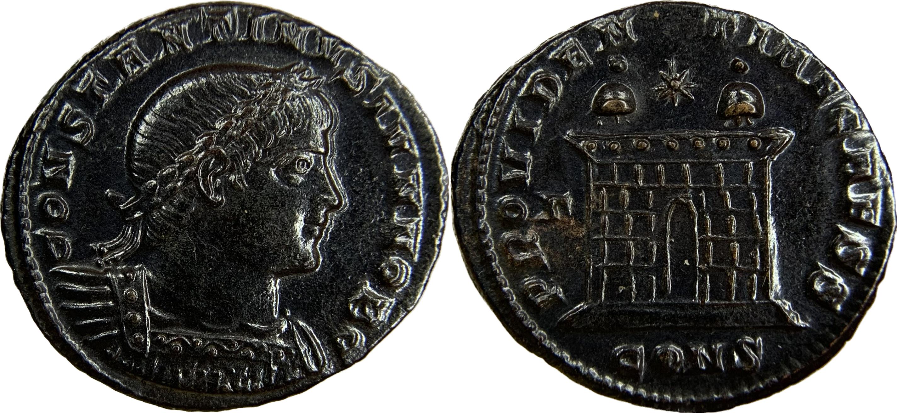 Roman Empire-Constantine II, AD 337-340, As Caesar - AE3 Nummus