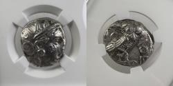 Ancient Coins - Attica, Athens - c.353-294 BC - AR Tetradrachm - NGC VF