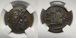 Ancient Coins - Cimmerian Bosporos, Pantikapaion - c.310-304/3 BC - NGC Choice XF Fine Style