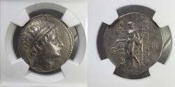 Ancient Coins - Seleukid Empire - Seleukos II, 246-225 BC - AR Tetradrachm - NGC VF