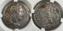 Ancient Coins - Antioch - Marcus Aurelius, AD 161-180 - AR Tetradrachm - NGC CHVF Fine Style