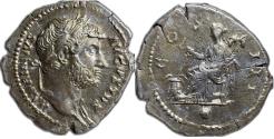 Ancient Coins - Roman Empire - Hadrian, AD 117-138 - AR Denarius