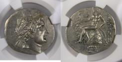 Ancient Coins - Seleucid Kingdrom - Antiochus Hierax, 242-227 BC - AR Tetradrachm