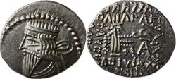 Ancient Coins - Kings of Parthia - Pakoros I, c.AD 78-120 - AR Drachm