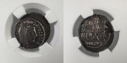 Ancient Coins - L. Aemilius Lepidus Paullus, 62 BC - AR Denarius - NGC CHAU
