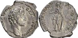 Ancient Coins - Roman Empire - Antoninus Pius, AD 138-161 - AR Denarius