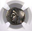 Ancient Coins - Epirus, Ambrakia - 2nd Century BC - AR Drachm - NGC Coice Fine