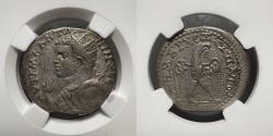 Ancient Coins - Cyrrhestica, Cyrrhus - Caracalla, AD 198-217 - BI Tetradrachm - NGC XF