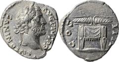Ancient Coins - Roman Empire - Antoninus Pius, AD 138-161 - AR Denarius