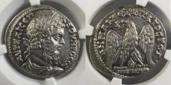 Ancient Coins - Phoenicia, Tyre - Septimius Severus, AD 193-211 - BI Tetradrachm - NGC AU Fine Style