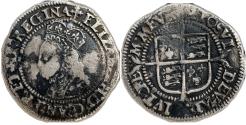 World Coins - Tudor - Elizabeth I, 1558-1603 - AR Halfgroat