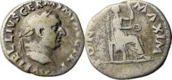 Ancient Coins - Roman Empire - Vitellius, AD 69 - AR Denarius