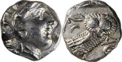 Ancient Coins - Attica, Athens - c.393-355 BC - AR Tetradrachm
