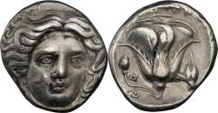 Ancient Coins - Carian Islands - Rhodes, c.404-385 BC - AR Tetradrachm - NGC Choice VF