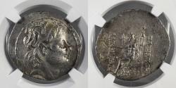 Ancient Coins - Seleukid Empire - Alexander II Zabinas, 128-122 BC - AR Tetradrachm