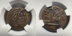 Ancient Coins - Cimmerian Bosporos, Pantikapaion - c.310-304/3 BC - NGC XF