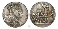 World Coins - Edward VII – 1902 Silver Coronation Medal – Rare in silver