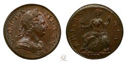 World Coins - George III 1771 Copper Halfpenny – MS64 BN