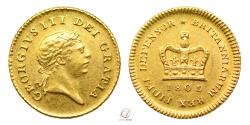 World Coins - George III 1809 Gold Third-Guinea