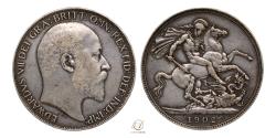 World Coins - Edward VII 1702 Silver Crown