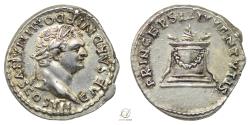 Ancient Coins - Domitian (as Caesar) AD 80-81 (under Titus) Silver Denarius