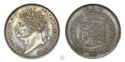 World Coins - George IV 1825 Silver Shilling