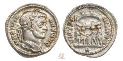 Ancient Coins - Maximianus AD 286-305 Silver Argenteus