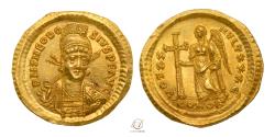 Ancient Coins - Theodosius II 402-450 Gold Solidus