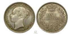 World Coins - Victoria 1873 Silver Shilling – Virtually as struck