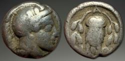 Ancient Coins - Attica, Athens. AR Hemidrachm, ca. 449-415 BC.
