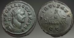 Ancient Coins - Roman-British Empire. Allectus. AR Quinarius, ca. 293-296 AD.