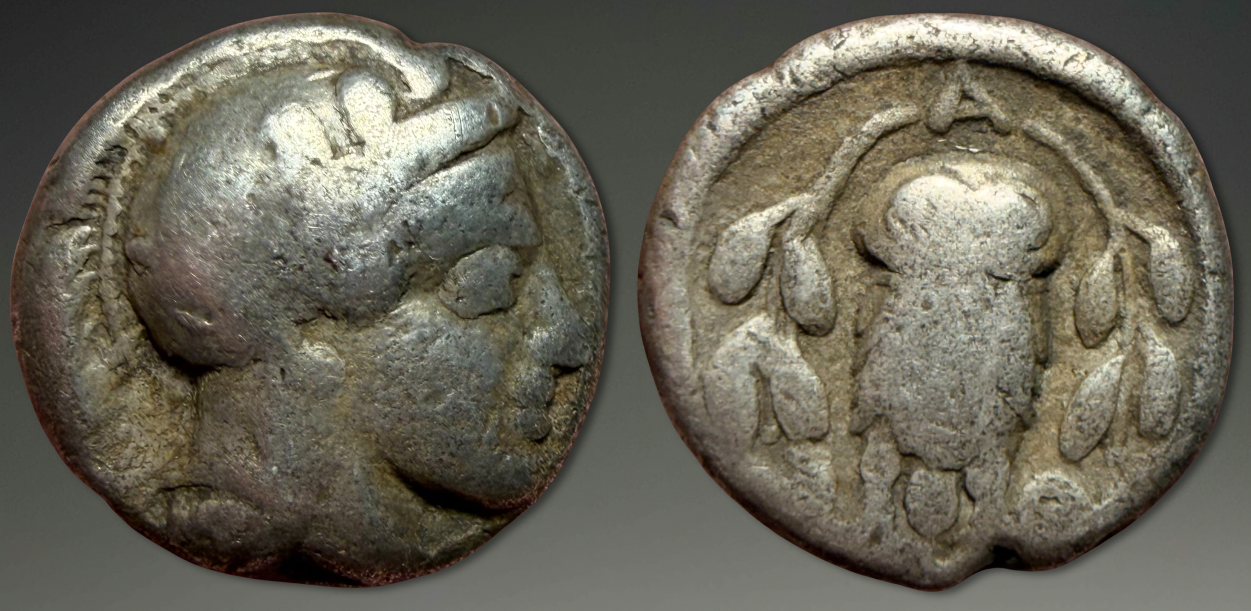 Attica, Athens. AR Hemidrachm, ca. 449-415 BC.