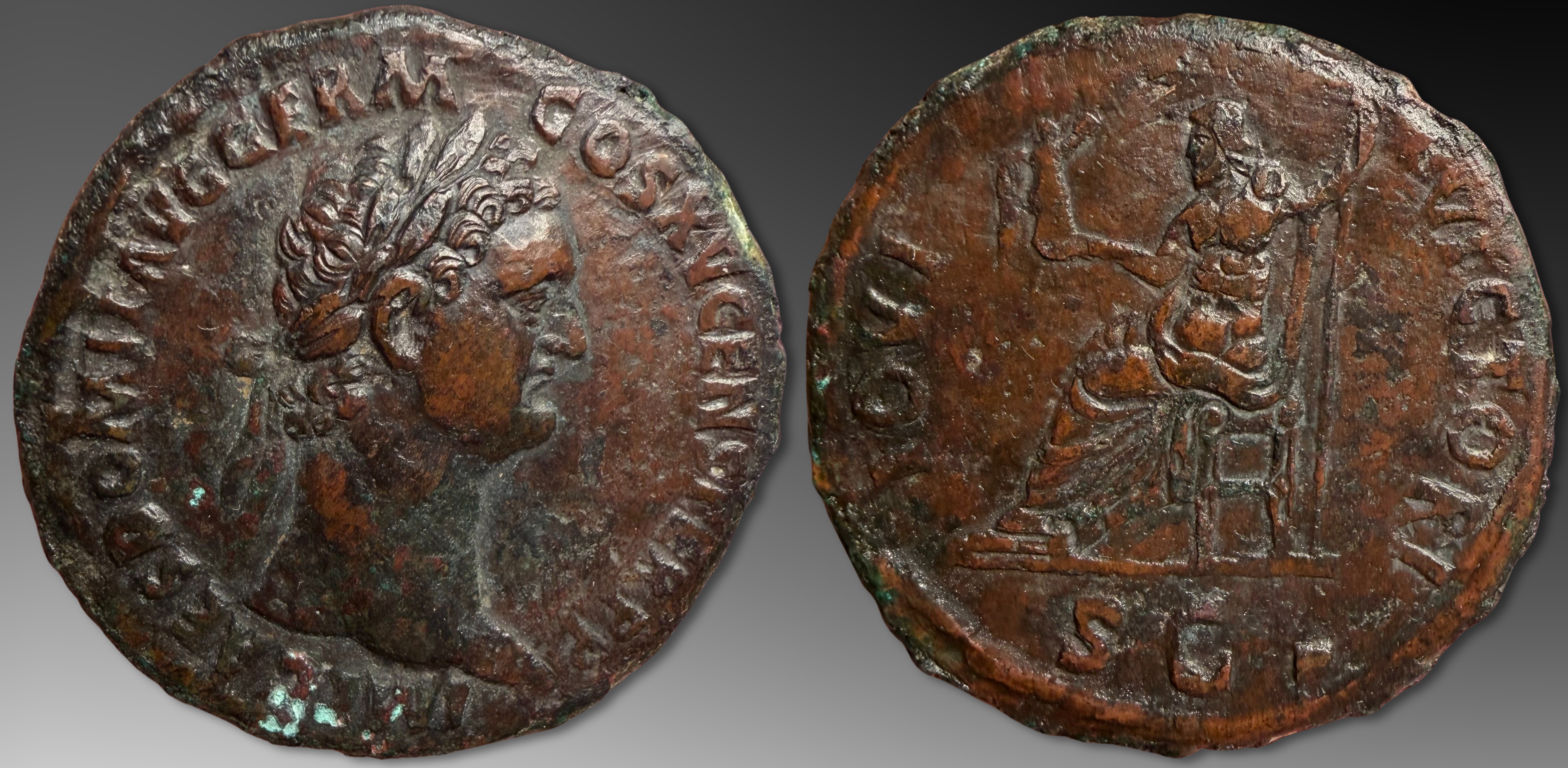 Domitian. AE Sestertius, ca. 90-91 AD.