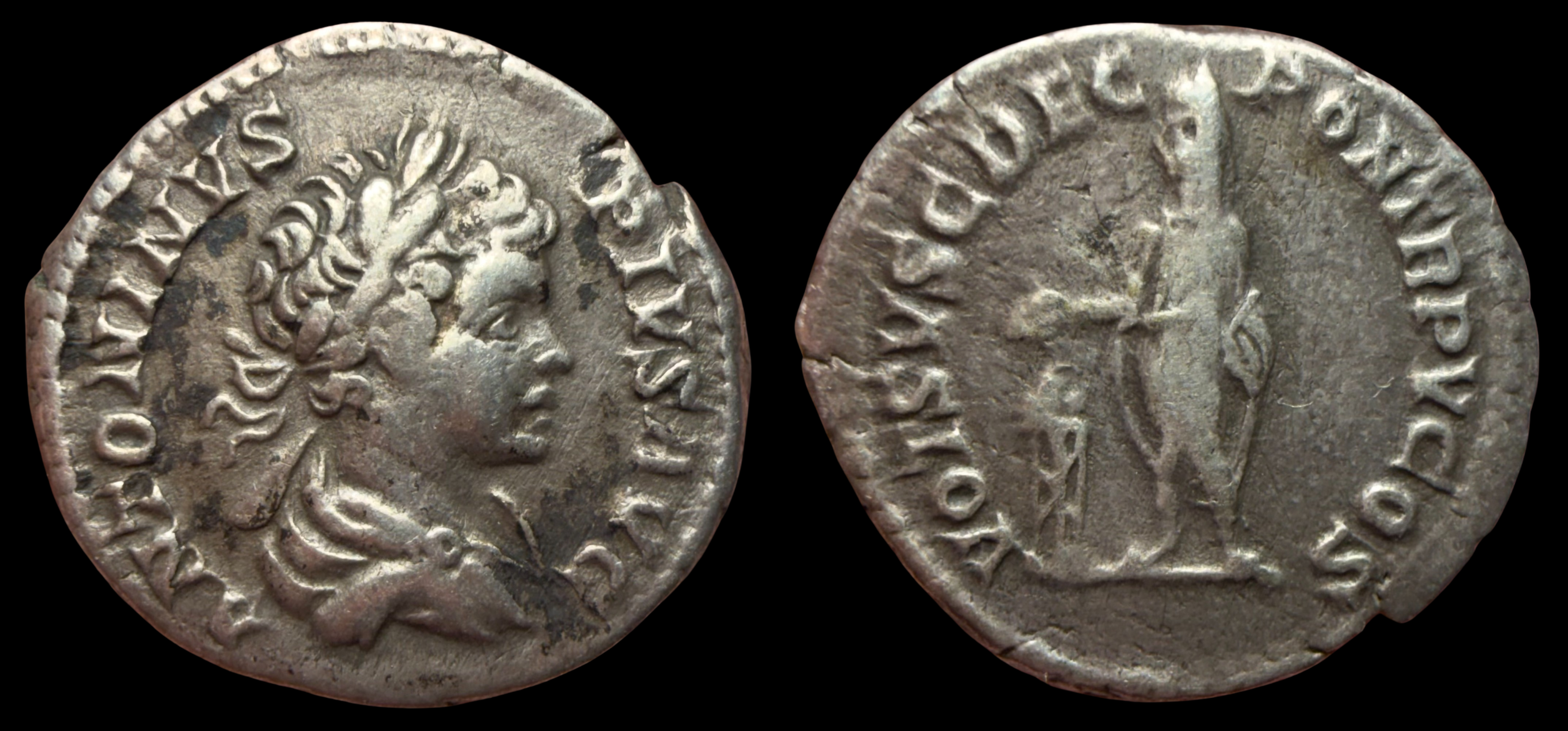 Caracalla. AR Denarius, ca. 202 AD.