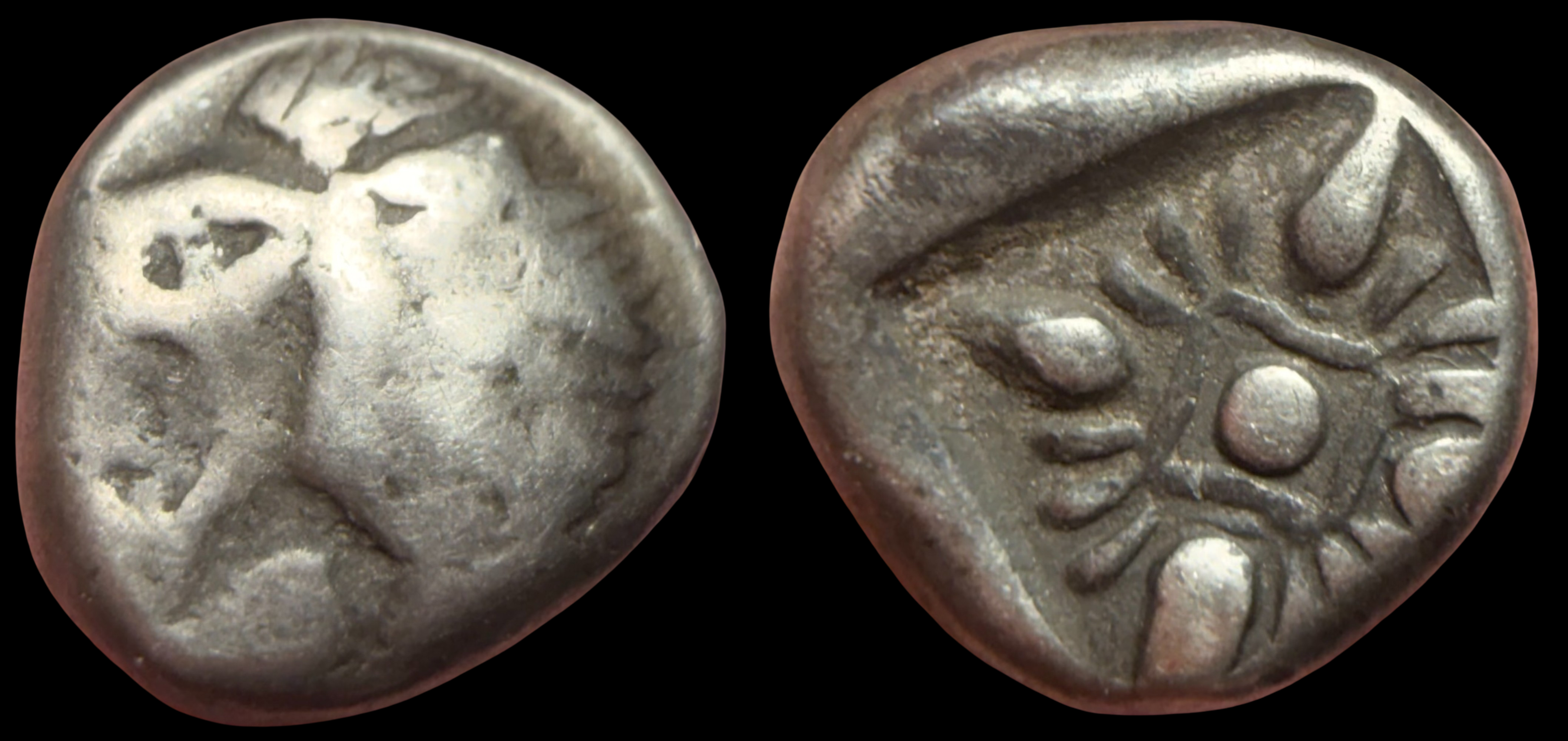 Ionia, Miletos. AR Obol or 1/12 Stater, ca. 520-450 BC.