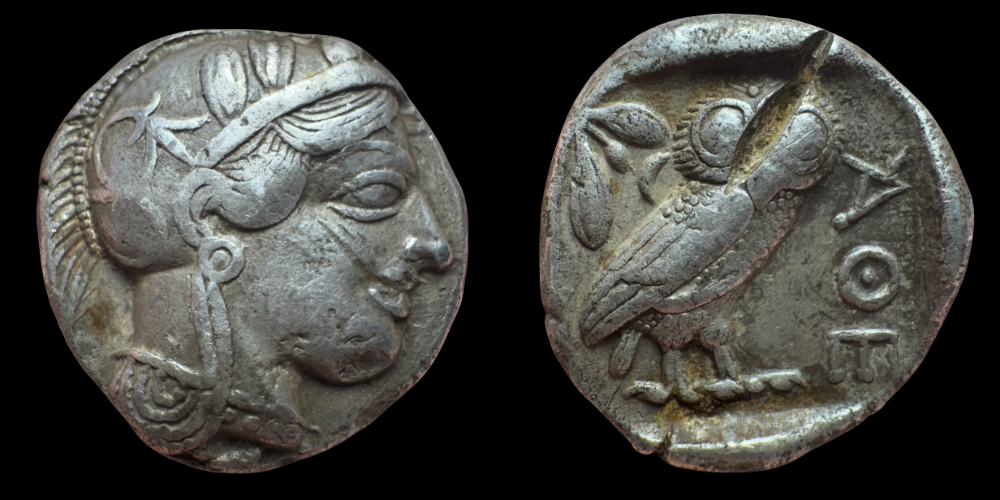 Attica, Athens. AR Tetradrachm. ca. 454-404 BC.