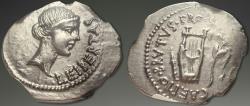 Ancient Coins - Roman Republic. Marcus Junius Brutus. AR Denarius, ca. 43-42 BC.
