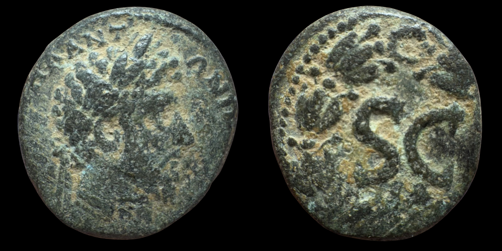 Seleucis & Pieria. Marcus Aurelius. AE (Assarius?). ca. 161-180 AD.