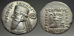 Ancient Coins - Parthia. Vonones I. AR Drachm, ca. 8-12 AD. Ekbatana Mint.