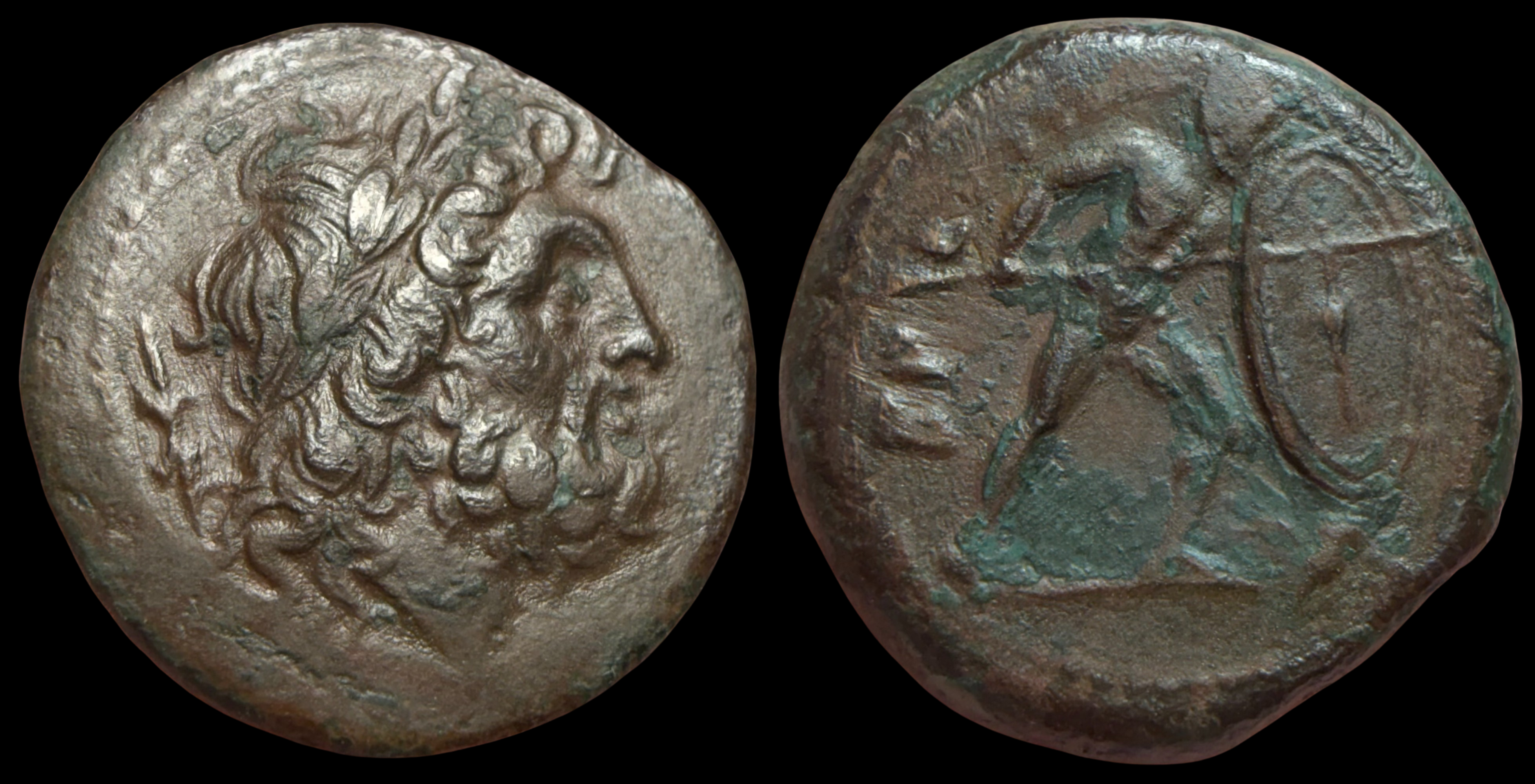 Bruttium, The Brettii. AE Unit, ca. 211-208 BC.