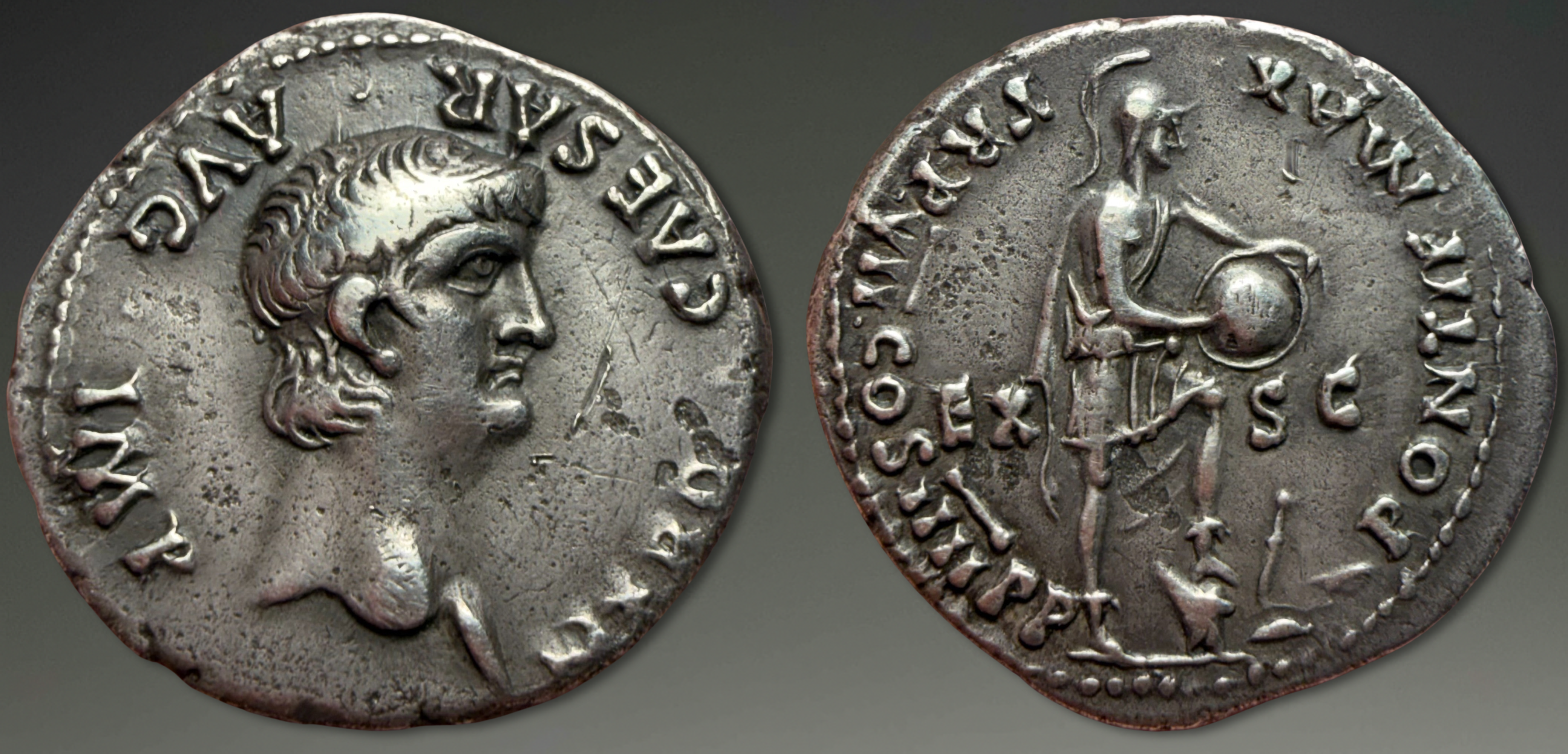 Nero. AR Denarius, ca. AD 60-61.